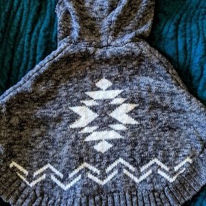Toddler hooded poncho